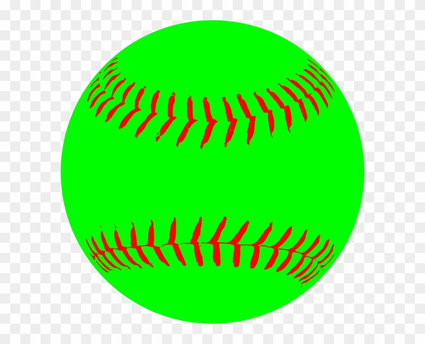 Green Softball Clip Art At Clker - Baseball Clipart #254747