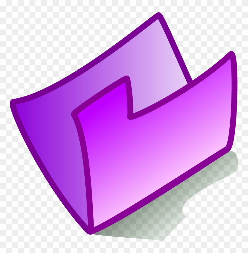 Violet Clipart Objects - Purple Folder #254869