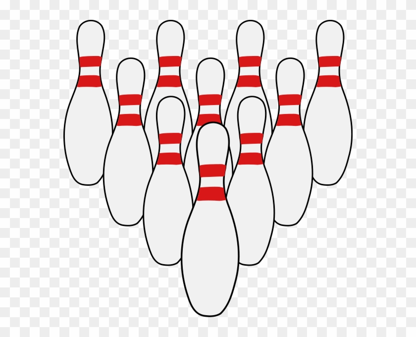 Bowling Pin Clip Art - 10 Pin Bowling Clip Art #254875