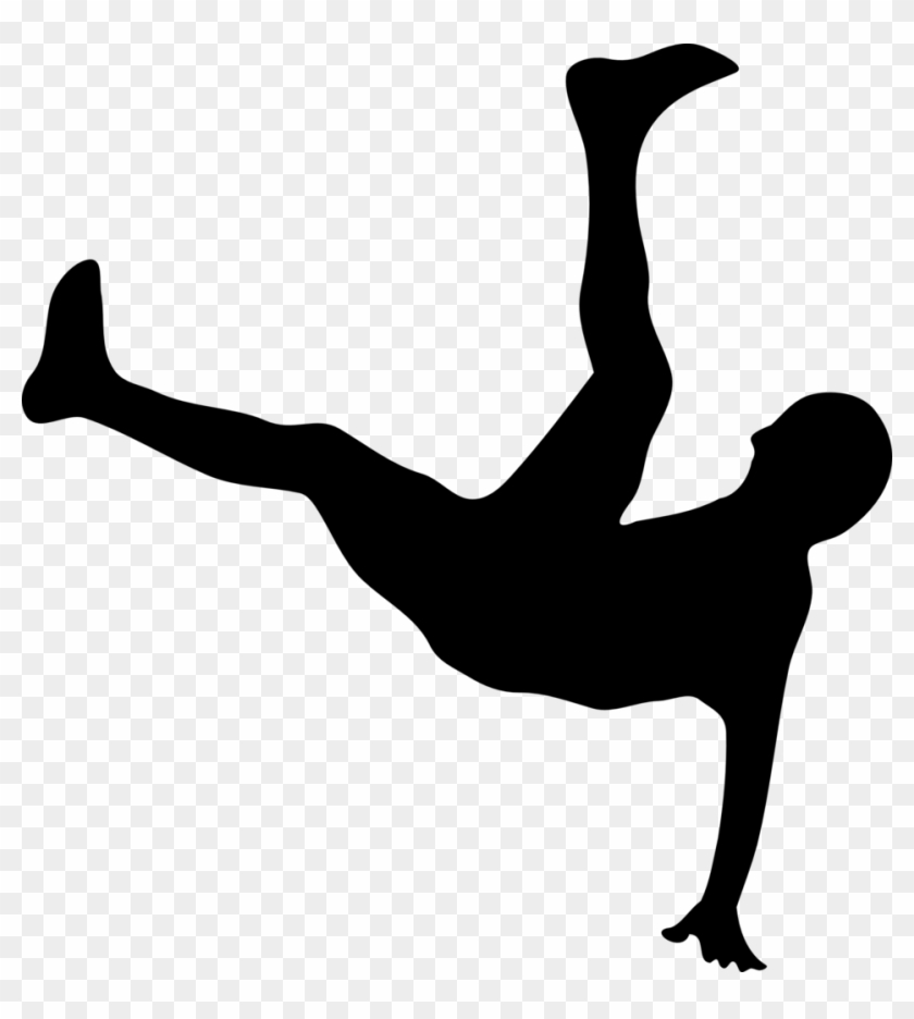 Football Kick Clipart - Person Falling Clip Art #254896