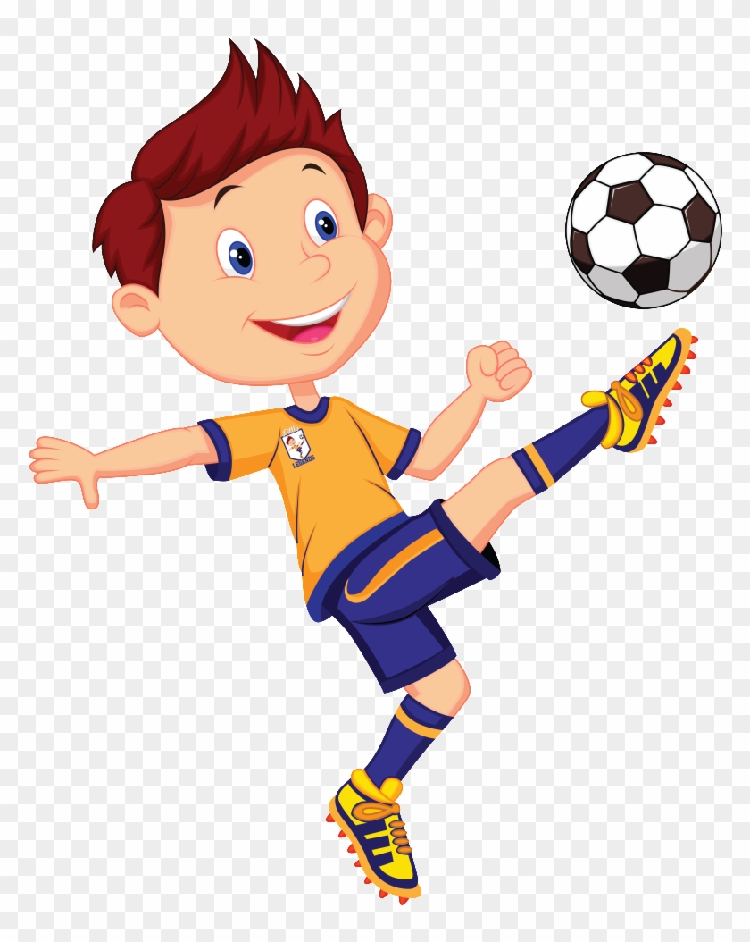 Boys Soccer - Playing Football With Friends Clipart #254903