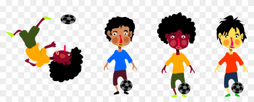 Kids Playing Soccer Hi - Body Kinesthetic Intelligence Examples #254911