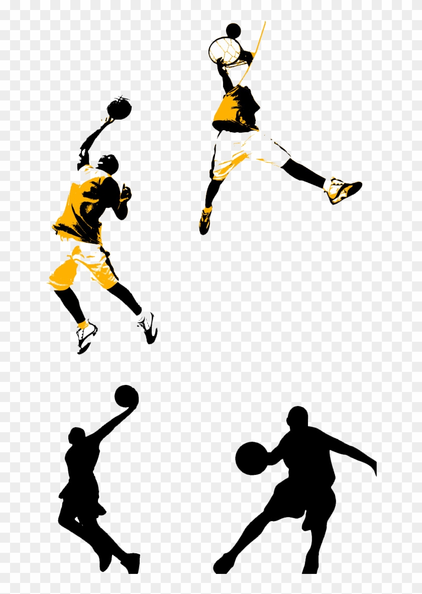 Basketball Court Slam Dunk Clip Art - Basketball Court Slam Dunk Clip Art #254947