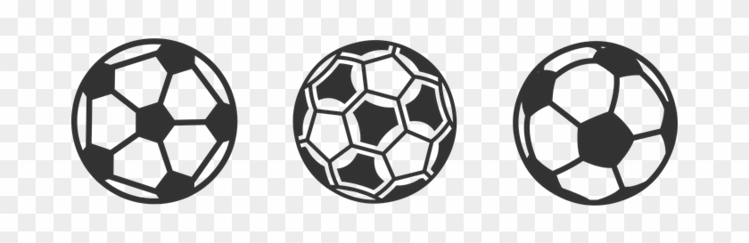 Three Football Object Game Sport Team Socc - Soccer Ball Vector #254926