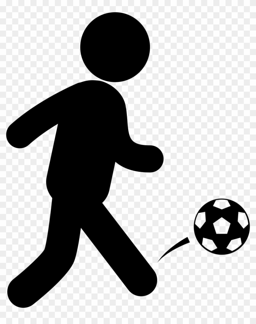 Soccer Player With Ball Comments - Playing Soccer Icon Png #254969