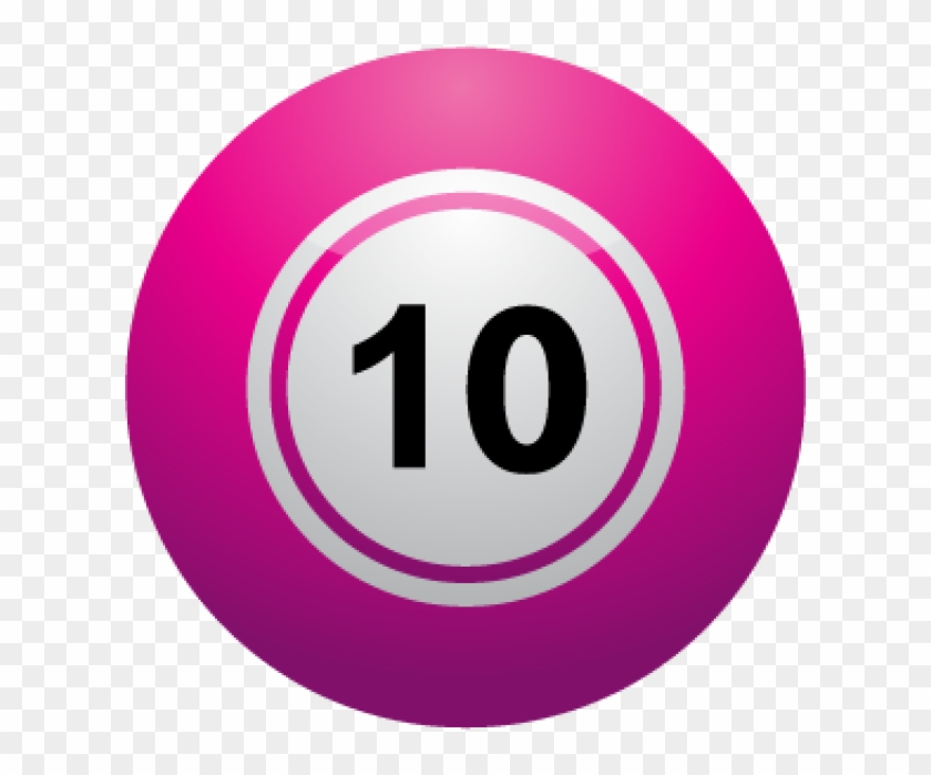 110 Ten Clipart - Ball With Number 10 #254994