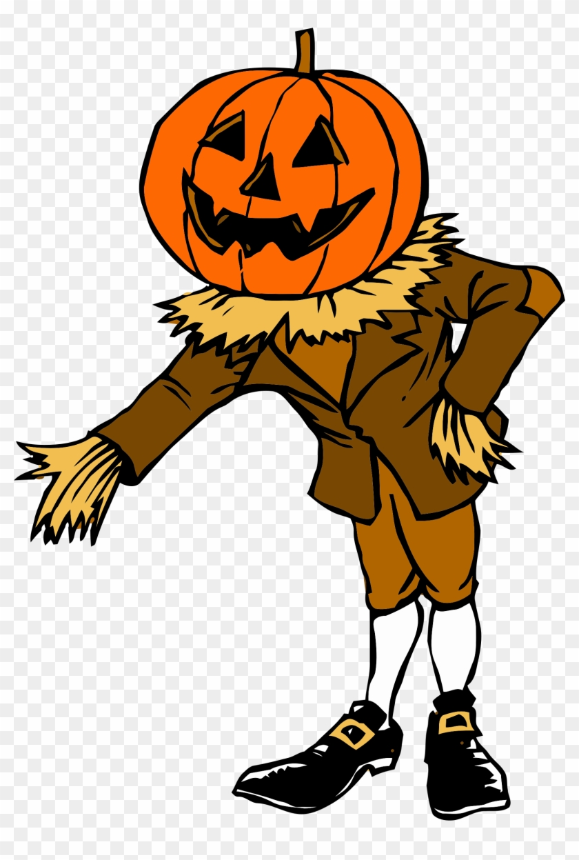 Scary Man Cliparts - Pumpkin Man Coloring Pages #255036