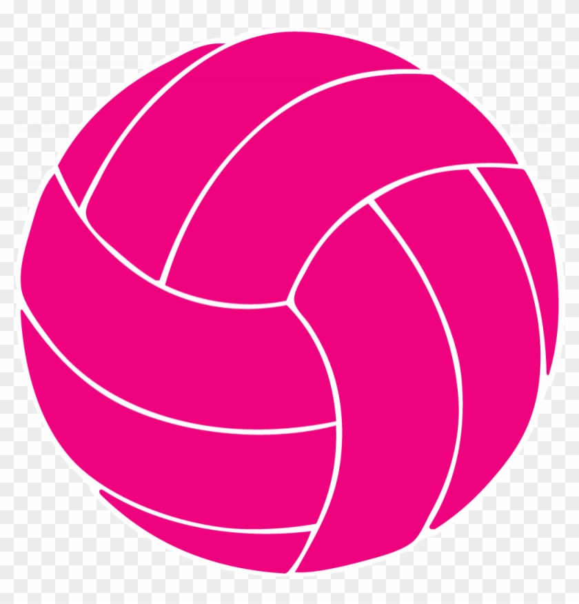 Pink Volleyball Clip Art - Distressed Volleyball Svg #255077