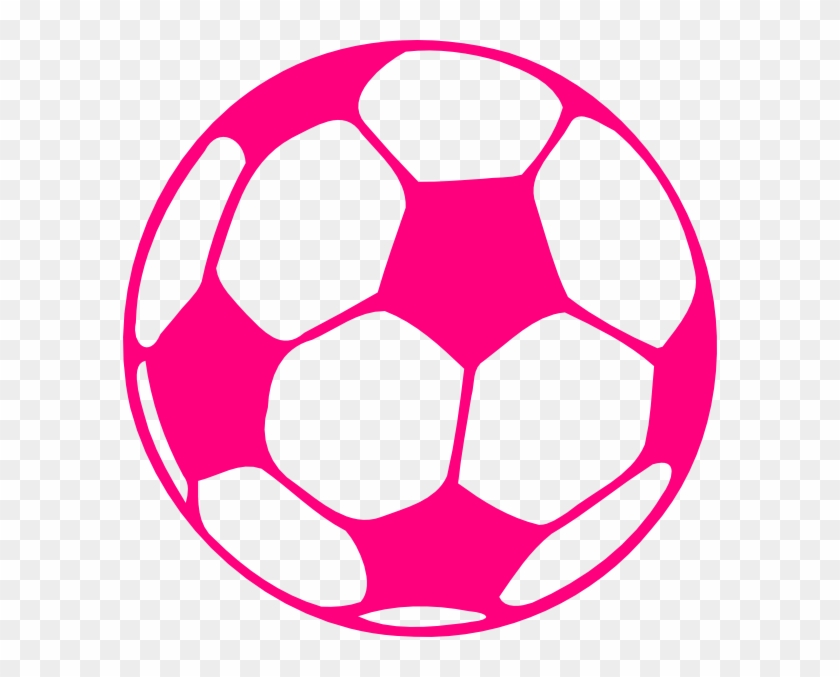 Hot Pink Soccer Ball Clip Art - Pink Soccer Ball Png #255149