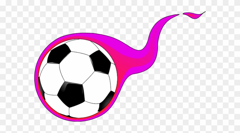 Soccer Clipart Pink - Pink Soccer Ball Clipart #255150