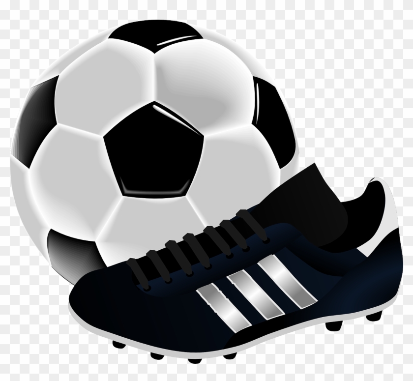 soccer ball and cleats