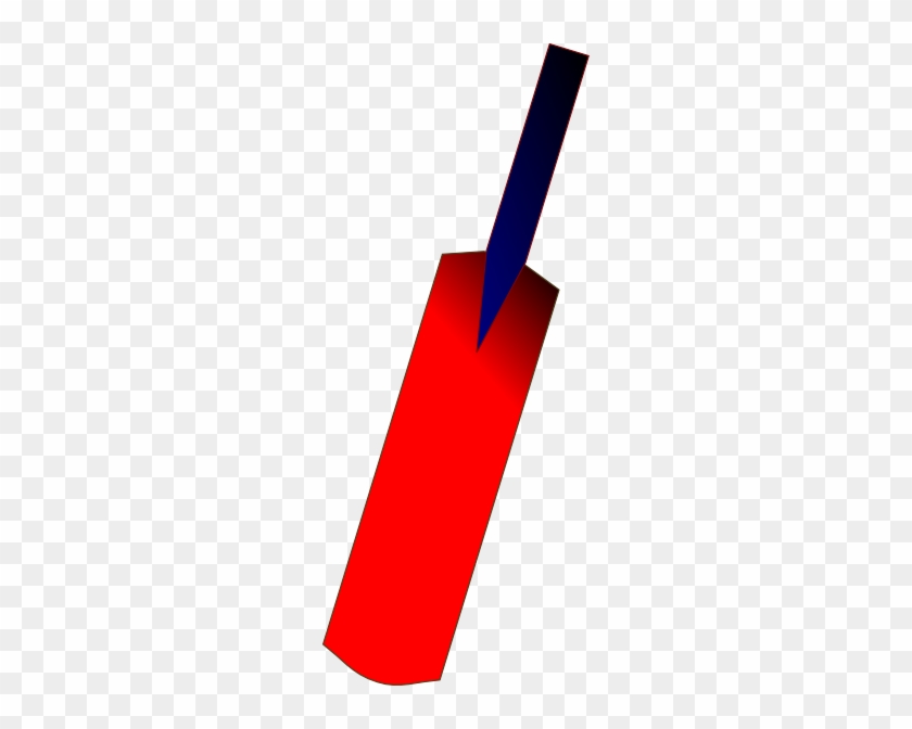 Cricket Clip Art - Red Cricket Bat Clipart #255197