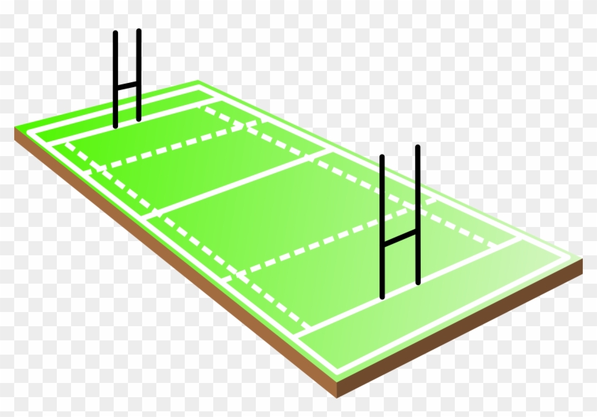 Rugby Field - Rugby Field Clipart #255284