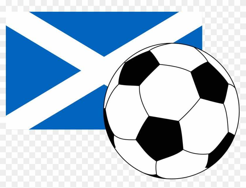 Flag Of Scotland With Football - Desenhar Uma Bola De Futebol #255350