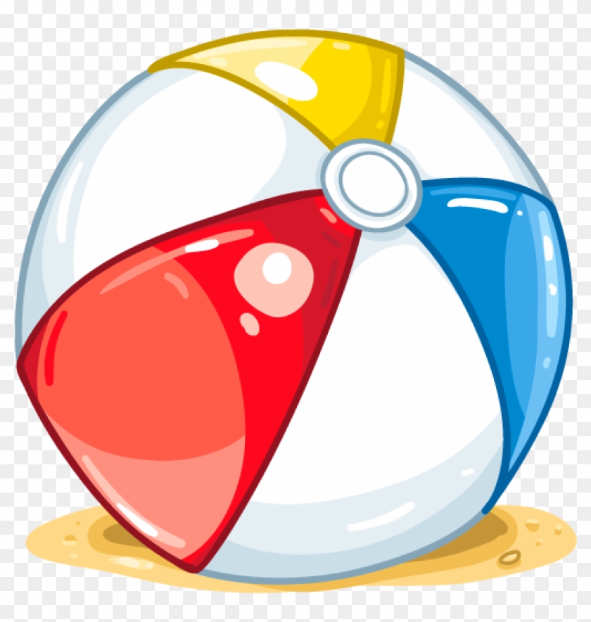 Cartoon Beach Ball Clip Art - Beach Ball Png #255374