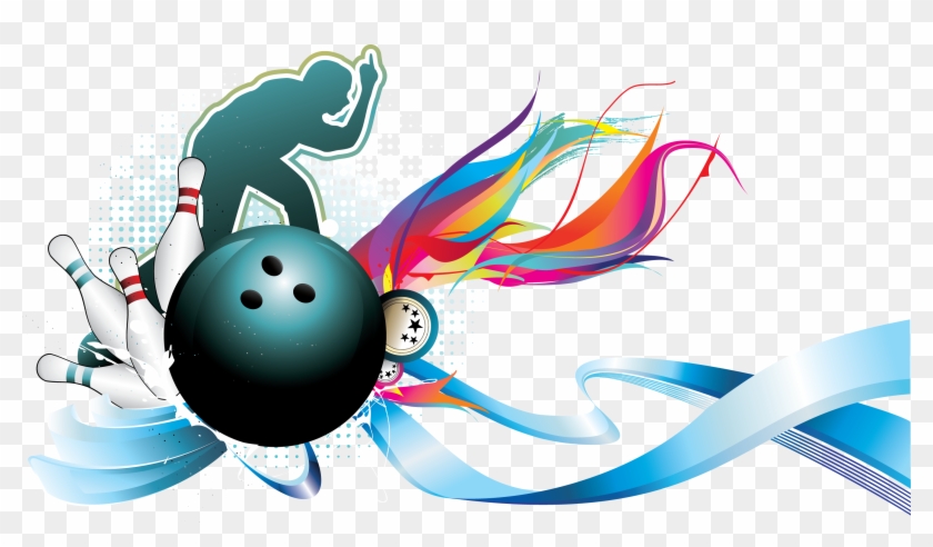 Ten-pin Bowling - Vector Bowling - Design Bowling Png #255427