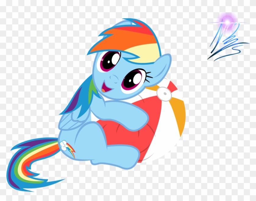 Nightmaremoons, Ball, Beach Ball, Cute, Dashabetes, - Rainbow Dash And Fluttershy #255475