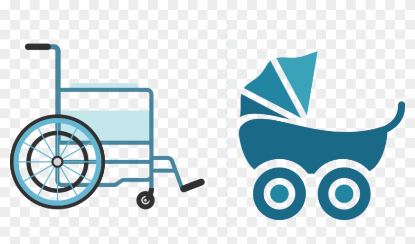 Strollers, Wheelchairs - Vector Graphics #255604