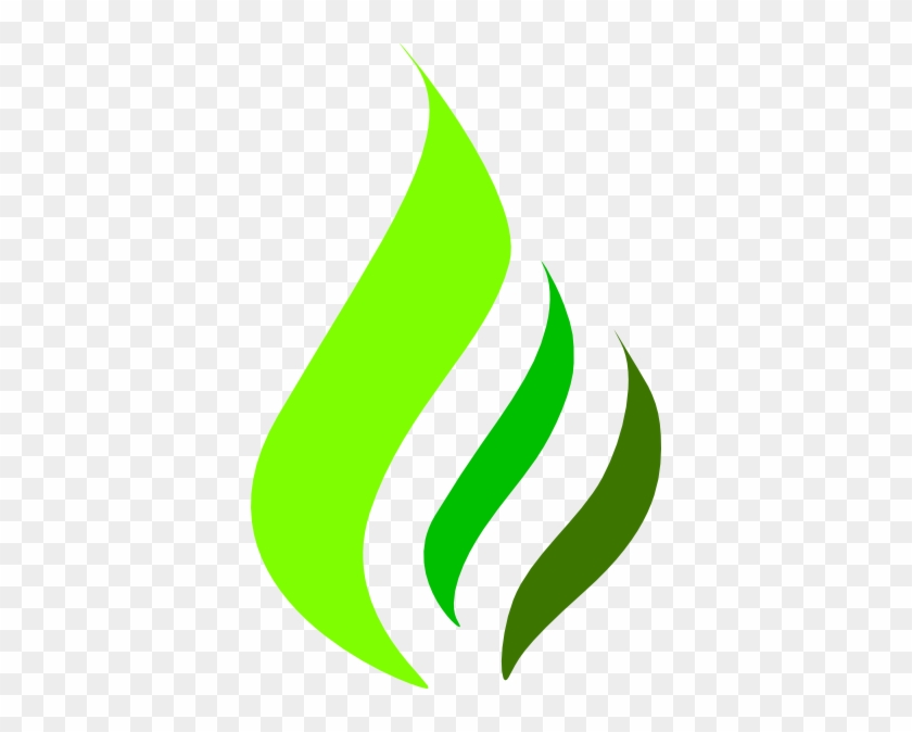 Green Gas Flame Logo Clip Art At Clker - Green Flame Logo #255645