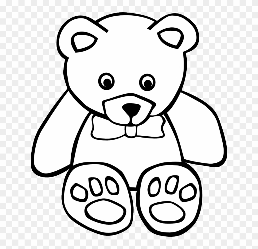 Princess - Castle - Clipart - Black - And - White - Teddy Bear Coloring Pages #255676