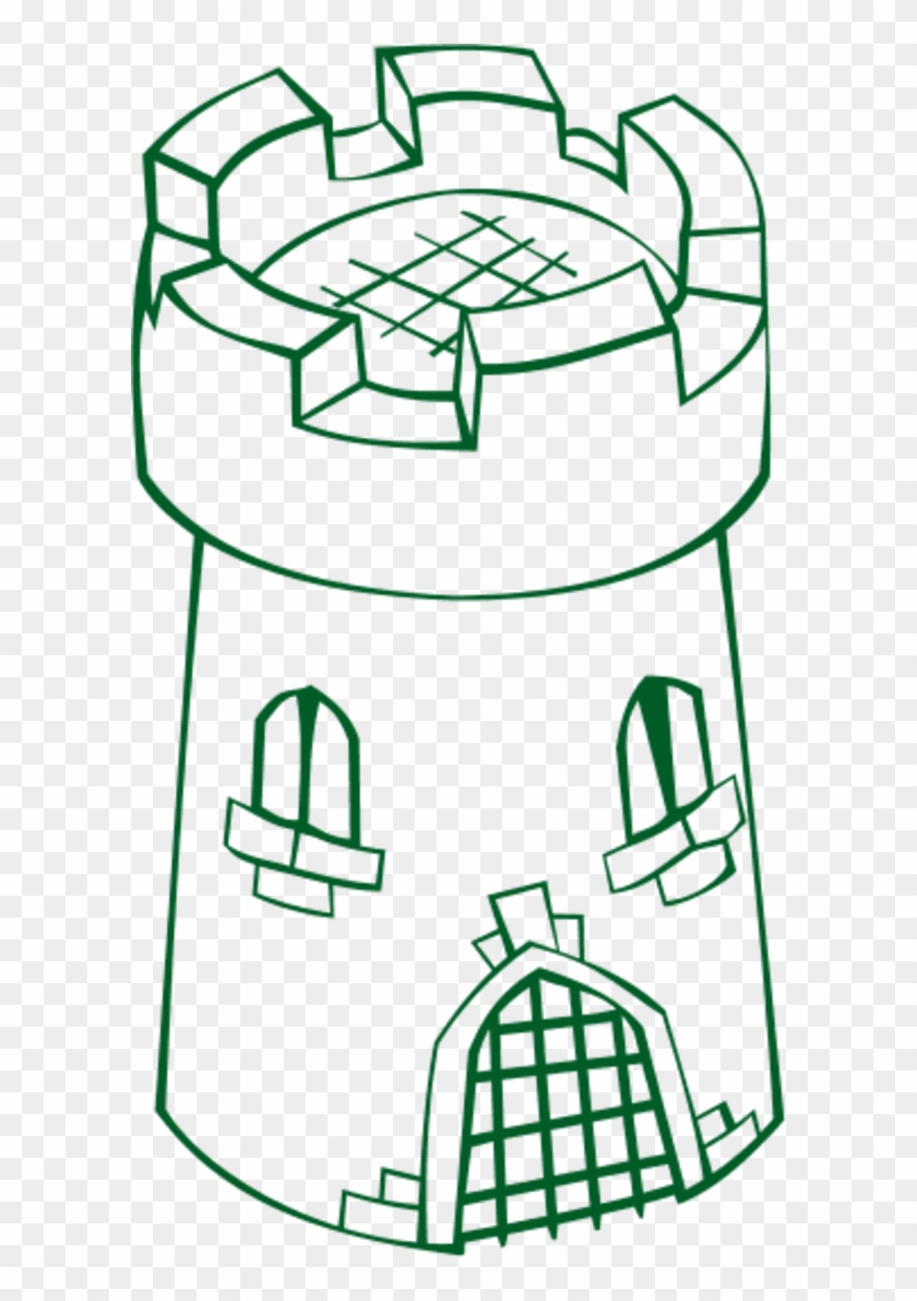 Castle Watch Tower Outline - Tower Clip Art #255681