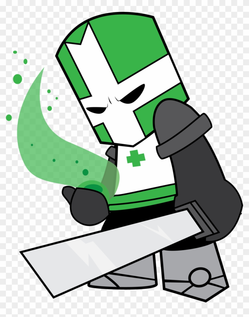 Castle Crashers The Green Knight By Hoodie Stalker-d5ietxa - Castle Crashers Green Knight Png #255710