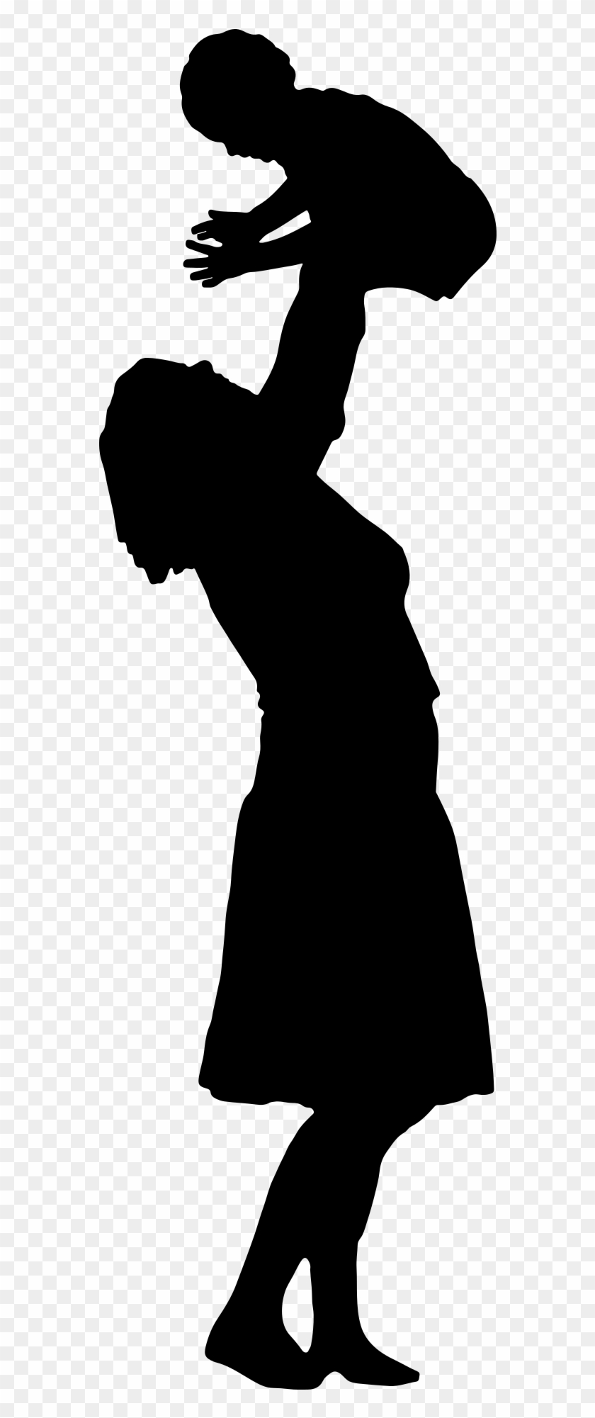 Mother Silhouette Clip Art - Mother And Child Shelloutee #255738