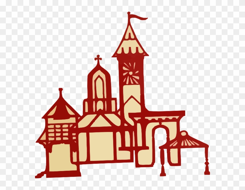 City Red Castle Clip Art - City Red Castle Clip Art #255745