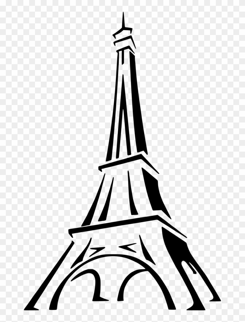 Eiffel Tower Clip Art Black And White Eiffel Tower - Simple Eiffel