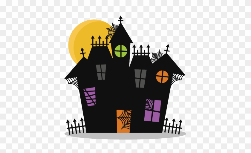 Haunted House Clipart Cute - Haunted House Clipart Cute #255890