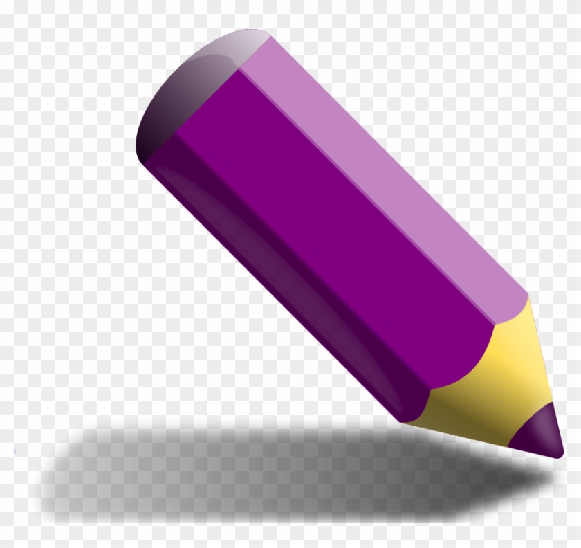 Violet Pencil - Purple Colored Pencil Clipart #255906