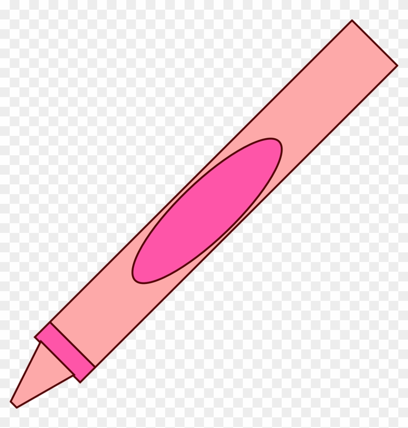 Crayon Clipart Pink Crayon - Crayon Animado Png #255918