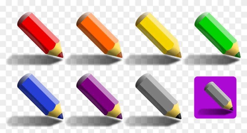 Free Vector Color Pencils Clip Art - Color Clip Art #255922