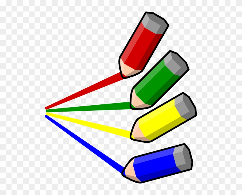 Color Pencil Stripes Clip Art At Clker - Color Pencil Art Png #255925