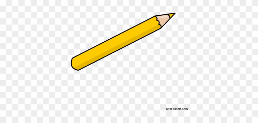 Yellow Color Pencil Free Clip Art Image - Yellow #255944