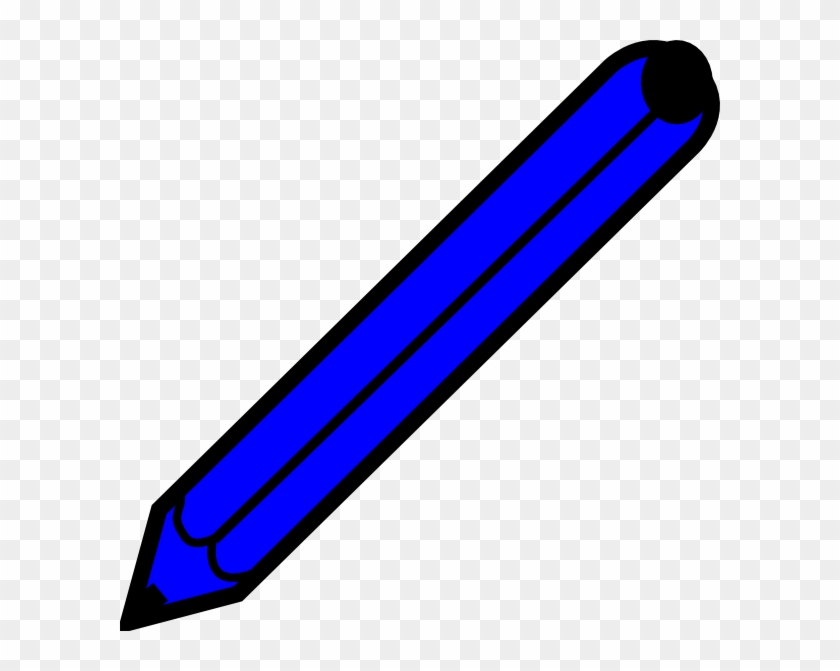 Blue Pencil Clip Art At Clkercom Vector Online - Clip Art Blue Pencil #255974
