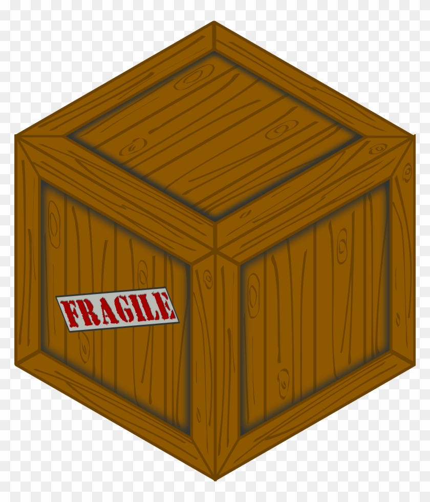 Wooden Box Clipart - Wooden Crate #256006