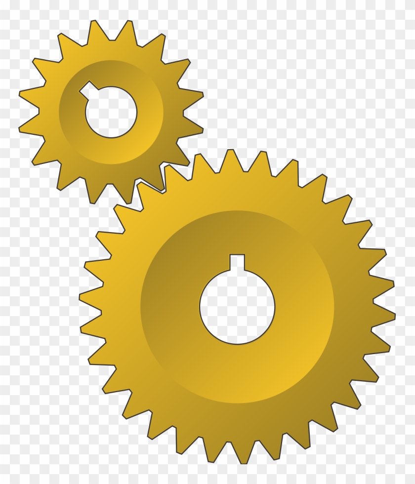 Gears Clipart Gear Box - Red Circle In Certificate #256010