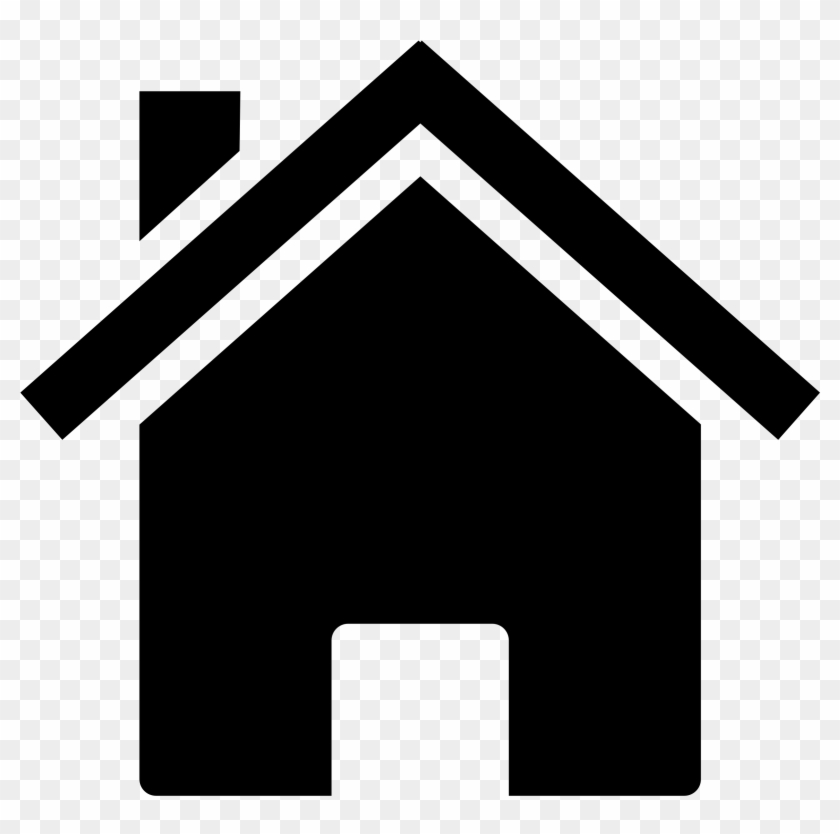 Clipart Of House Outline Rooftop Pencil And In Color - Transparent Background Home Icon #256017