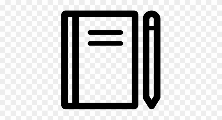 Book Pencil - Book And Pencil Icon Png #256028