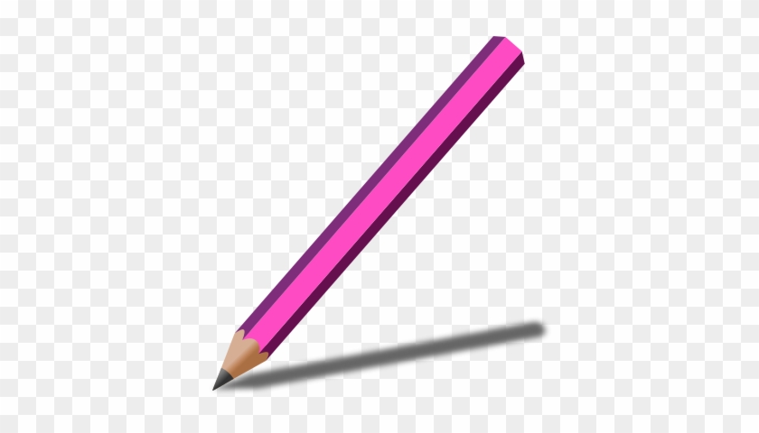 Violet Clipart Pink Pencil - Pink Pencil Clip Art #256036