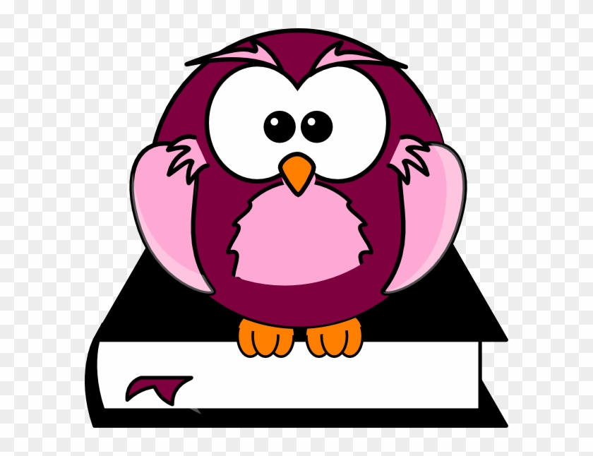 Owl - Book - Clipart - Cartoon Owl Shower Curtain #256059