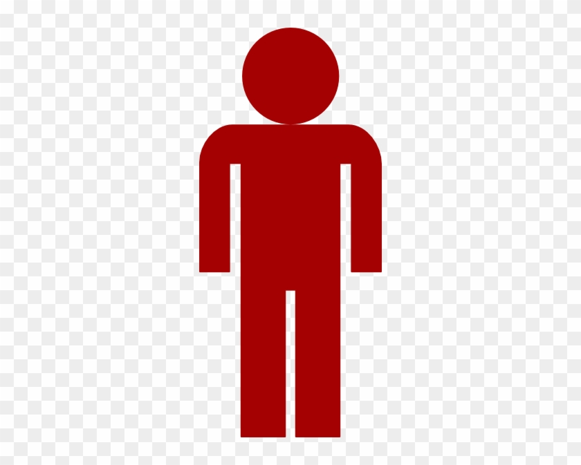 Man Clipart Red - Person Icon Red Png #256072