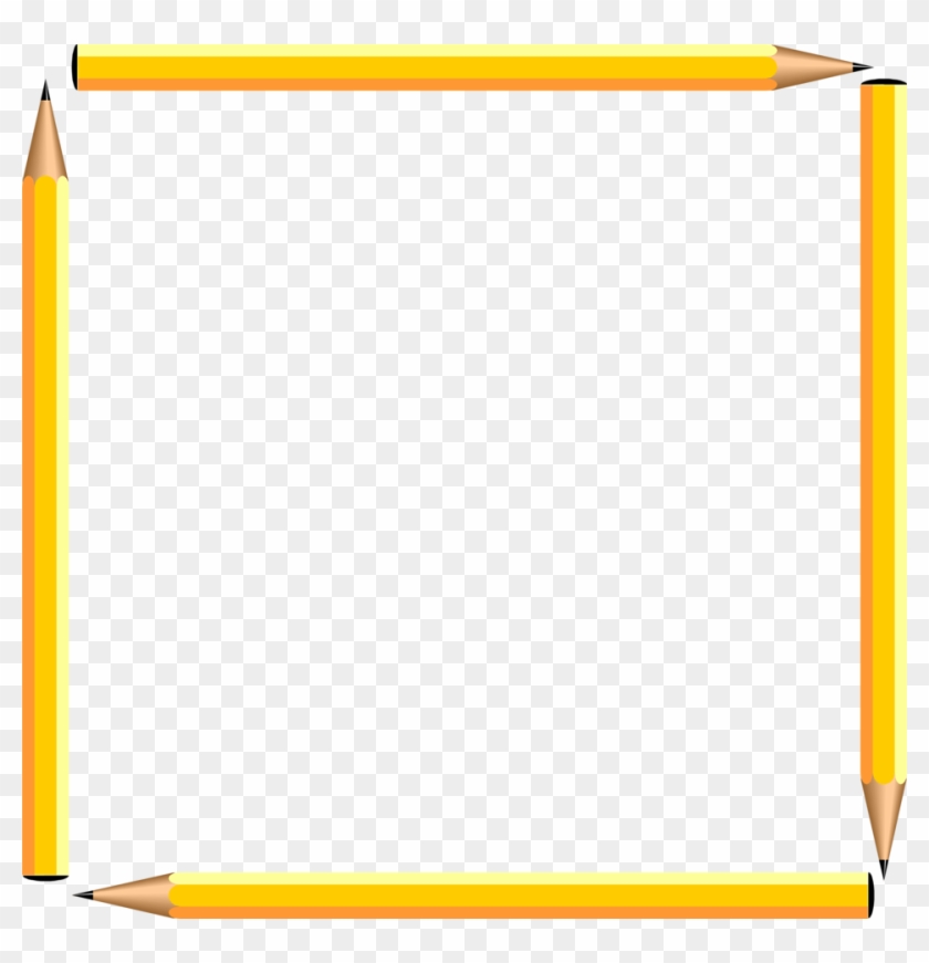 Pencil Border Pencils Free A Blank Pencil Frame - Free Clip Art Borders School #256092