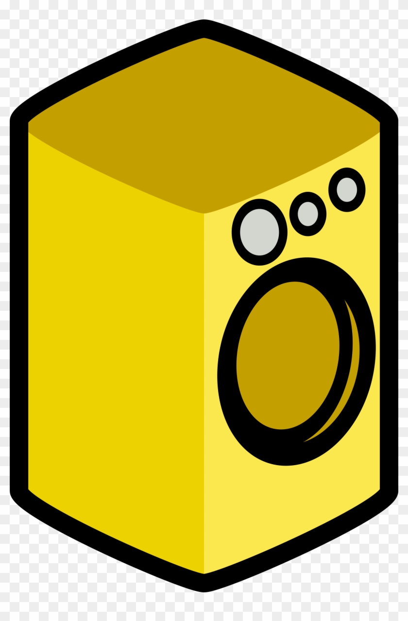 Yellow Washing Machine Svg Vector File, Vector Clip - Washing Machine Clipart #256094