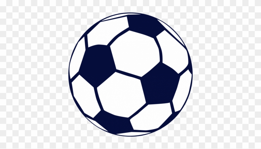 Soccer On Soccer Ball Clip Art And Award Certificates - Navy Blue Soccer Ball #256109