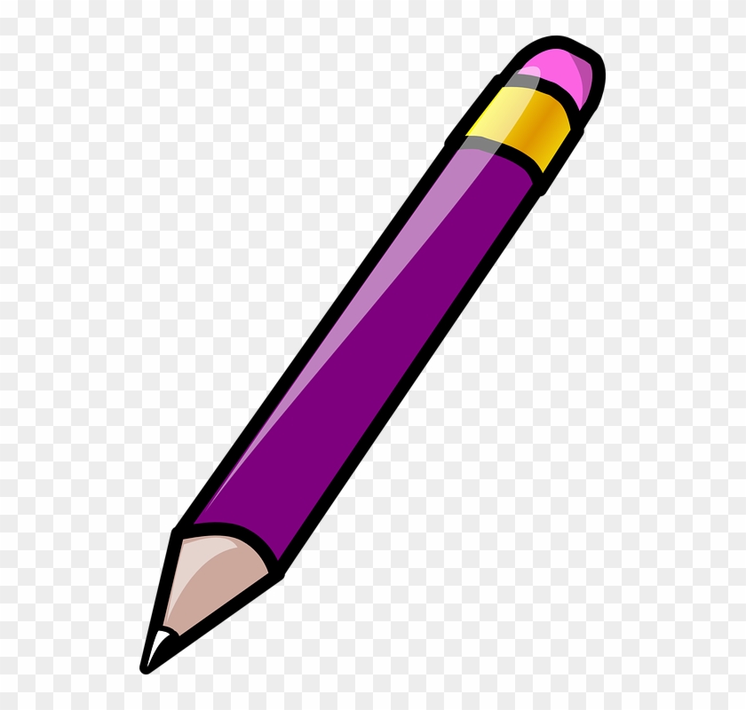 Purple Pencil Clipart #256161