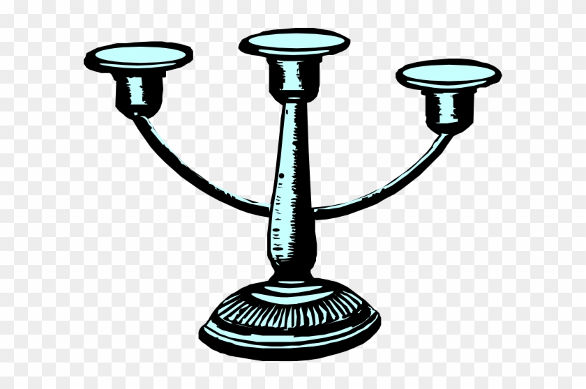 Antique Candleholder Clip Art At Clker - Candle Holder Clipart #256175