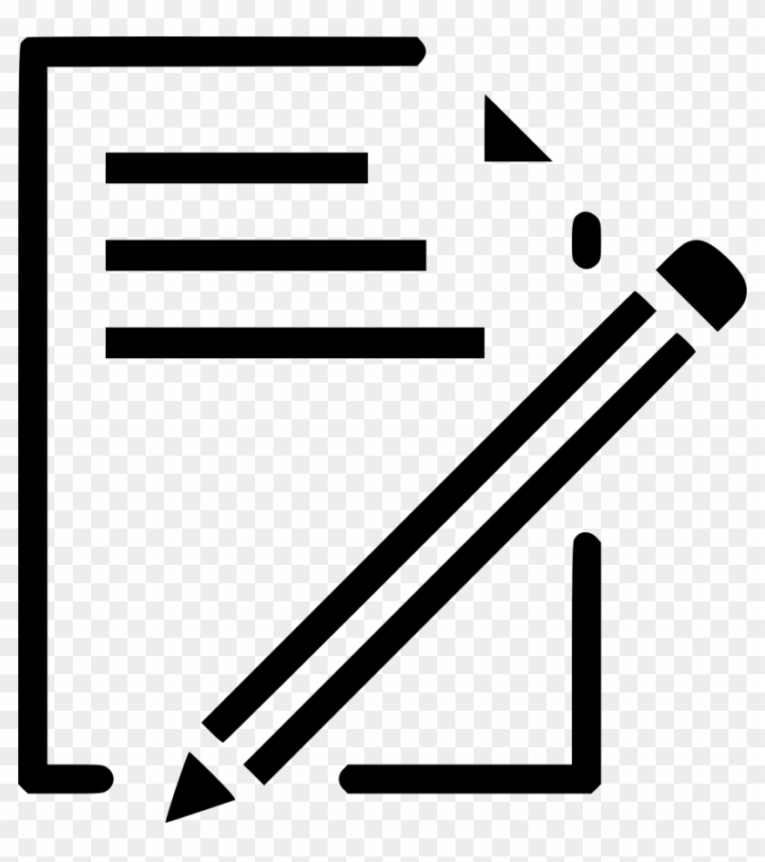 Document Paper Write Pencil Pen Drawing Comments - Pencil And Paper Png #256187