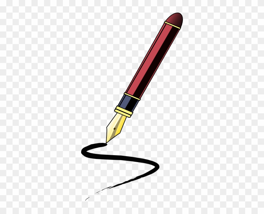Pen Clipart Coloring - Ink Pen Clipart #256200